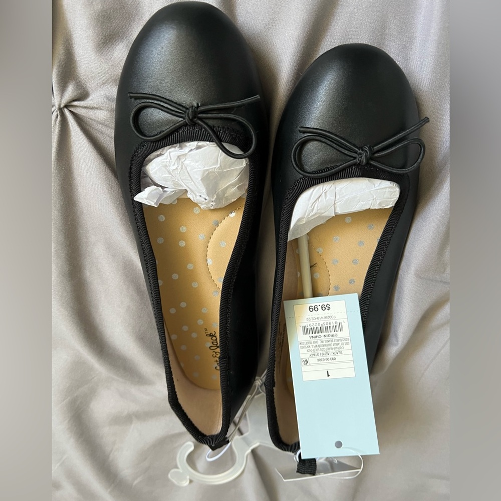 Cat & Jack Girls Slip On Dress Shoes